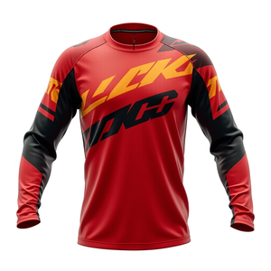 เสื้อเจอร์ซีย์มอเตอร์ครอสพิมพ์ลายแบบซับลิเมชั่น ระบายอากาศ กันลม แฟชั่นใหม่ คุณภาพสูง สำหรับแข่งรถมอเตอร์ครอส - Product Image 2