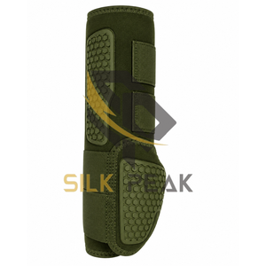 Customized <b>Silk</b> for Racing Horse Protective Boots Breathable Lightweight Professional Team Training <b>Green</b> Neoprene Hex Grip - Product Image 2