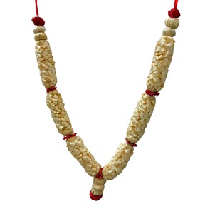 Sandalwood Kattai Mala <b>White</b> Chandan 108 Beads 6 MM Polished Unisex Sandalwood Processed Photo Frame Mala Chandan Scented Wood - Product Image 3