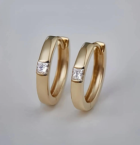 Elegantes Pendientes de Diamantes Cultivados en Laboratorio, Certificados por IGI, Color F, Claridad VVS, Joyería de Compromiso para Mujer, Venta al Por Mayor - Product Image 3