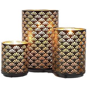 Porte-bougie décoratif en métal, lanterne élégante pour centre de table de mariage, décoration romantique - Product Image 6