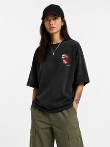 Vestido Camiseta Extra Grande Personalizado para Mujer, Poliéster/Algodón, Liso Teñido, Manga Corta, Ecológico, Ligero, Verano - Product Image 1