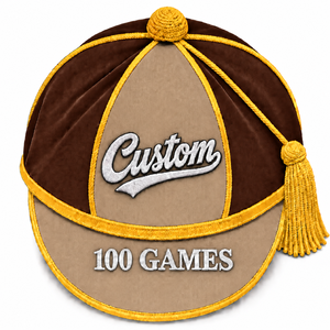 Casquettes d'honneur brodées bicolores rouge et bleu, personnalisables en gros (OEM), pour étudiants anglais, casquettes académiques de fête - Product Image 4