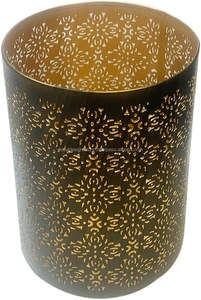 <b>Set</b> of 2 Diamond Cut Candle Holder 8 Inch Height Ideal Gift for Wedding Spa <b>Lantern</b> - Product Image 3