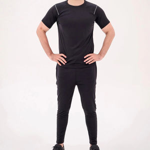 Conjunto Deportivo de Verano para Hombre, Transpirable, 100% Algodón, Conjuntos Casuales para Correr, Camiseta de Manga Corta, Conjunto Deportivo de 2 Piezas, Personalizado - Product Image 1