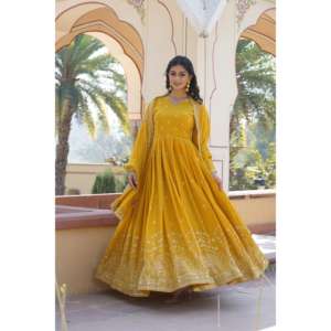 LIKSHA PREMIUM READYMADE ROBE AVEC SET-LC-1084 DUPATTA - Product Image 4