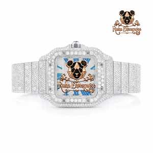 นาฬิกาโมอิสซาไนต์ระดับพรีเมียม ดีไซน์เพชรแบบ Iced Out VVS โมอิสซาไนต์ นาฬิกาฮิปฮอปสำหรับผู้ชาย ราคาไม่แพง - Product Image 3
