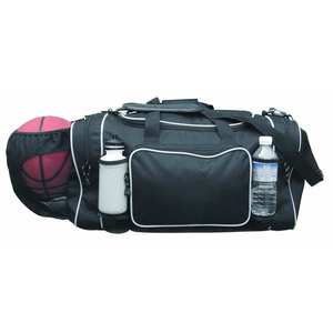 Sac de sport avec compartiment pour ballon de basket, sac de gym robuste avec porte-bouteilles et bandoulière rembourrée pour l'entraînement - Product Image 1