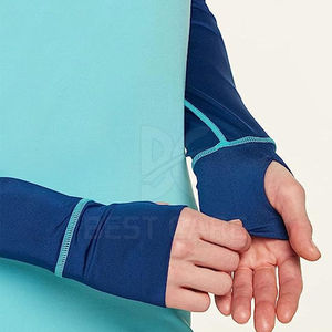 Vêtements de sport respirants, rashguard d'entraînement, haute qualité, nouveau style, manches courtes pour femmes, spandex/polyester, options personnalisées - Product Image 6