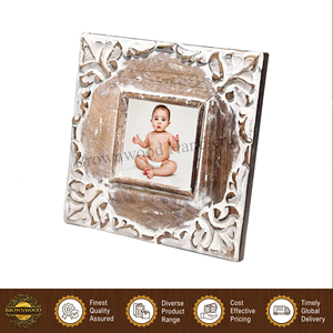 Leading Exporter of Superior Quality Modern Design <b>White</b> Distressed Finished Color Mango Wood Photo Picture <b>Frame</b> from India - Product Image 3