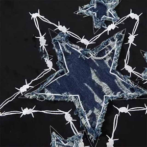 Best Wholesale New Streetwear <b>Dropped</b> Shoulder Oversize Men <b>Acid</b> Wash Vintage Distressed Embroidery Short Sleeve Men's T-Shirts - Product Image 2