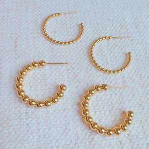 Pendientes de Aro Golden Dot para Uso Diario - Product Image 2