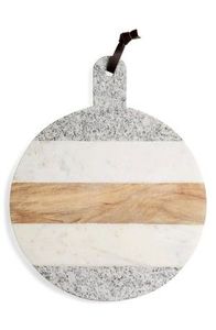 Wooden marble decor premium dining accessories sophisticated kitchen decor rustic serving platter minimalist serving <b>board</b> - Product Image 2