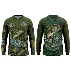 Camiseta de Pesca Personalizada por Sublimación, Manga Larga, Transpirable, de Secado Rápido, Ropa de Pesca de Alto Rendimiento - Product Image 6