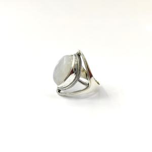 Bague unisexe en argent sterling 925 avec pierre de lune, sertie en bélière, style classique, mariage, nouveau design magnifique, offre exclusive ! - Product Image 2