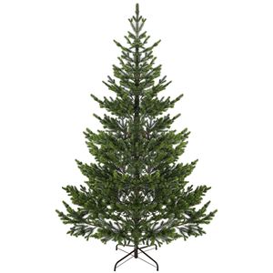 Albero di Natale Artificiale Sparse da 2,1 m con Supporto da Tavolo in Acciaio, 1933 Punte in Ferro PE PVC per Decorazioni Natalizie Casa e Ufficio - Product Image 1