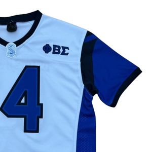 Maillot de football blanc Phi Beta Sigma pour hommes – Coupe confortable, qualité supérieure, vêtements de fraternité grecque, tenue de sport athlétique - Product Image 5