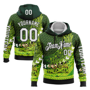 เสื้อฮู้ดดี้ดีไซน์ล่าสุดสำหรับฮาโลวีน ลายพิมพ์ซับลิเมชั่น ตัวละครสีส้ม ดำ ขาว สวมใส่สบายๆ ในฤดูใบไม้ร่วง ทรงปกติ - Product Image 4