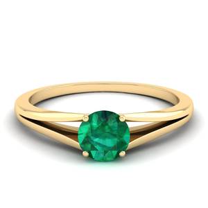 แหวนเงินแท้ 925 ดีไซน์หรูหราจาก REYES ประดับมรกตทรงกลมเจียระไนแบบบริลเลียนต์ น้ำหนัก 0.84 กะรัต สำหรับผู้หญิง เหมาะเป็นของขวัญวันเกิด เครื่องประดับคุณภาพสูง - Product Image 6