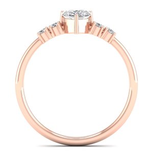 Anillos de compromiso REYES de diseño moderno en oro sólido de 14K con diamantes cultivados en laboratorio HPHT CVD para mujer, fabricación OEM ODM, joyería fina. - Product Image 4