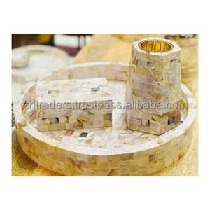 Elegante Colección de Regalos para el Eid para Hogares Árabes y Uso Espiritual, Juego de Quemadores de Incienso de Madera con Aura Celestial y Madreperla - Product Image 4