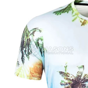 เสื้อยืดแขนสั้นผู้ชายลายพิมพ์แบบรีดร้อน ผ้าฝ้ายถัก 100% คอกลม สินค้ามาใหม่สำหรับฤดูร้อน - Product Image 5
