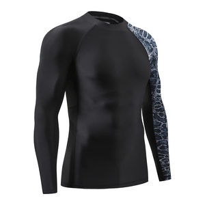 Rashguard pour homme de qualité supérieure, manches longues, en spandex/polyester, durable et respirant pour les sports et activités aquatiques - Product Image 2