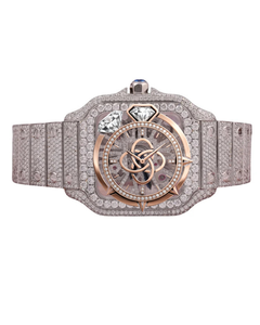 Luxury Jewelry Style Moissanite <b>Diamond</b> <b>Watch</b> Men Stainless Steel Bracelet <b>Watch</b> - Product Image 1