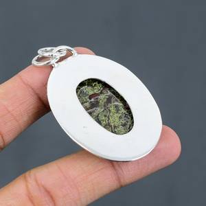 Handmade Bloodstone Pendant 925 Sterling Silver Unique Elegant Fashion Gemstone Jewelry Boho Accessory - Product Image 2