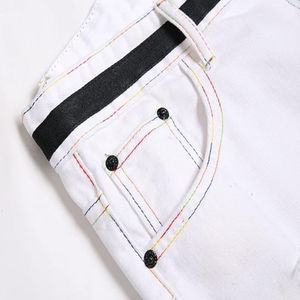 Shorts en jean décontractés pour femmes, coupe slim, style vintage délavé, avec poches, grandes tailles, pour l'été - Product Image 3