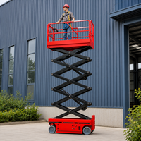 Meilleur prix, plateforme élévatrice à ciseaux autopropulsée hydraulique certifiée CE de 10 m et 8 m, plateforme mobile électrique à vendre