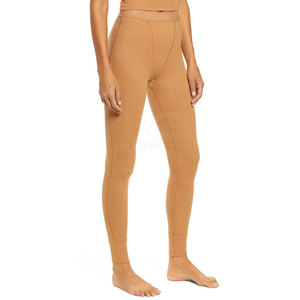 Low MOQ OEM Service Solid Elastic Waist <b>Yoga</b> <b>Leggings</b> for Women High Quality Lightweight & Breathable Fitness Wear Cheap Price - Product Image 3