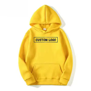 เสื้อฮู้ดดี้ผู้ชายผ้าฟลีซเทอร์รี่ปักลายตามสั่ง ทรงโอเวอร์ไซส์ หนานุ่ม โพลีเอสเตอร์/คอตตอน สีพื้น MOQ ต่ำ สำหรับฤดูหนาว - Product Image 5