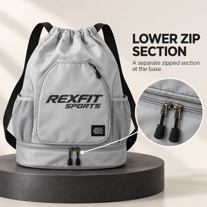 Bolsa de Pádel Personalizada Rexfit Sports, Mochila de Práctica con Bolsillo Frontal y Compartimento Inferior con Cierre para el Cancha - Product Image 2