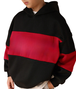 Nouvelle Arrivée Enfants – Sweat à Capuche Doublé 100% Coton, Coupe Droite Épaules Tombantes, Style Urbain avec Logo - Product Image 3