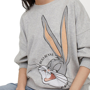 Sudaderas de Mujer al por Mayor, Oversize, Cuello Alto Simulado, 100% Algodón Felpa, con Bordado y Dobladillo Acanalado, Personalizables - Product Image 3