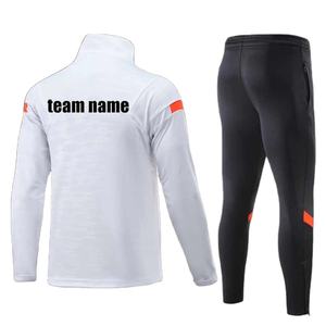 Super Offre Spéciale Ensemble de 2 pièces de luxe pour hommes Vêtements d'entraînement zippés en polyester avec logo personnalisé et technique de strass pour l'hiver - Product Image 3