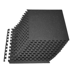 Set di 24 Tappetini Puzzle in Schiuma EVA ad Alta Densità 24 X 24 X 0,56, Pavimentazione Protettiva Interconnessa in Gomma Morbida per Fitness - Product Image 1