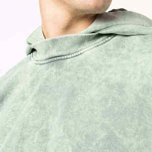 Sudadera con Capucha de Algodón con Efecto Ácido, Oversize, Estilo Pullover, Personalizada, de Alto Gramaje, para Streetwear Urbano y Casual - Product Image 6