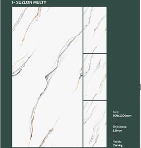 Azulejo de Porcelana Esmaltada de Alto Brillo para Baño y Sala de Estar, con Aspecto de Mármol Blanco, 600x1200mm, Antideslizante, para Pasillos y Hoteles - Product Image 2