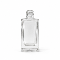 Fournitures d'usine : Flacon de parfum vide de 50 ml, rectangulaire, couleur personnalisée, flacon de parfum exquis, 50 ml, avec couvercle