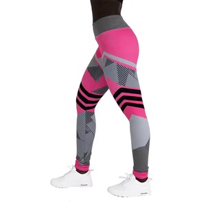 Leggings Deportivos Estampados de Cintura Alta para Mujer, Ropa Deportiva Geométrica al por Mayor, Pantalones de Yoga para Entrenamiento - Product Image 3