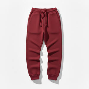 Pantalon de jogging streetwear personnalisé en mélange de coton, pour l'entraînement, vente en gros, pantalon de jogging d'hiver épais pour hommes, élastique - Product Image 6