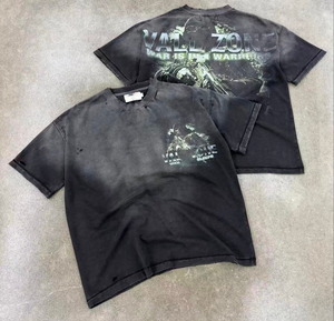 เสื้อยืดสตรีทแวร์ผู้ชายลายกราฟิกพิมพ์ DTG สไตล์วินเทจฟอกสีแบบ Stone Washed ยี่ห้อ Rip Curl ผ้าฝ้าย 100% ทรงโอเวอร์ไซส์ แห้งเร็ว - Product Image 3