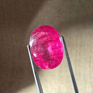 7.92CT Mozambique Ruby Oval Cut African Red Loose Gemstone for Collection and Custom Jewellry - Product Image 3