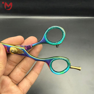 Tijeras Profesionales para Cabello de Acero Inoxidable, Tijeras de Corte para Barbería y Salón, Hoja Recta, Multicolor - Product Image 3