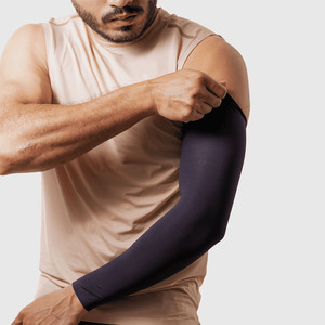 Manchons de compression sportifs confortables et de haute qualité en tissu anti-humidité Spandex/Polyester pour usage actif - Product Image 2