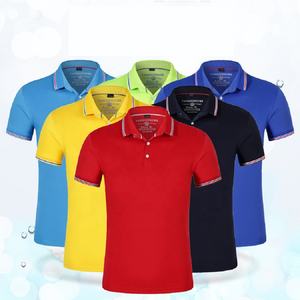 100% coton à manches courtes Polo T-Shirt personnalisé brodé été Jersey grande taille imprimé séchage rapide respirant pour hommes femmes - Product Image 6