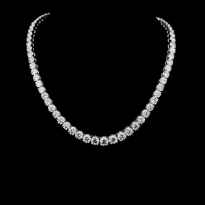 Elegante Collar de Cadena de Diamantes de Platino para Mujer, Joyería de Lujo Brillante de 69 CT, para Bodas y Fiestas, Regalo Moderno y Elegante - Product Image 3