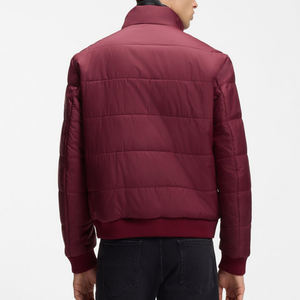 Blouson bomber personnalisé pour homme, design tendance, couleur noire unie, idéal pour les activités de plein air, vêtements de sport et d'équitation. - Product Image 2